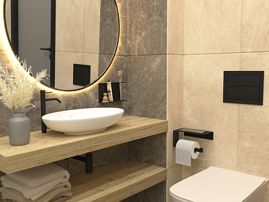 LOFT Держатель туалетной бумаги с полкой белый