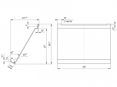 Держатель планшета п.порошок черный