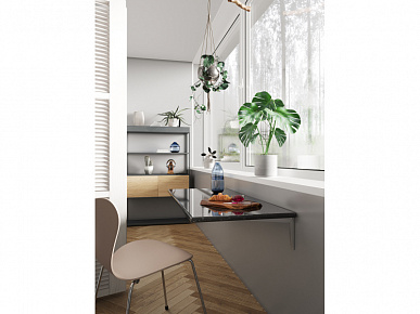 Консоль складная с фиксатором металлик