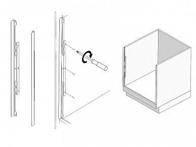 Комплект "Термоизоляционная планка универсальная" белая  без шурупов
