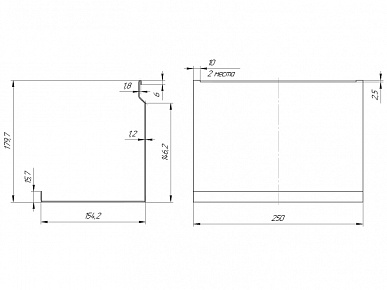 Полка для специй 1 уровень п.порошок черный