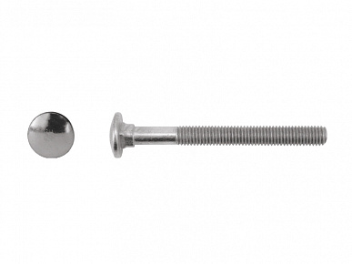 Болт М8х32, квадратный подголовок, полукруглая головка