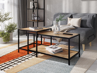 ОСКА Стол 900х440х450 (каркас) черный