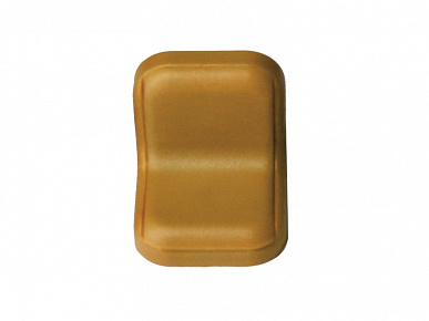 Уголок пластиковый с заглушкой охра коричневая (11) - 100 шт
