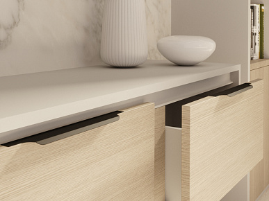 Ручка торцевая FLAT PRO 352(396) золото