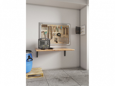 Консоль складная с фиксатором белая