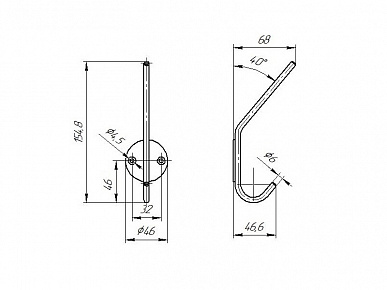 LOFT Крючок в сборе черный