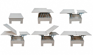 Комплект "Механизм стола трансформируемого" алюминий матовый