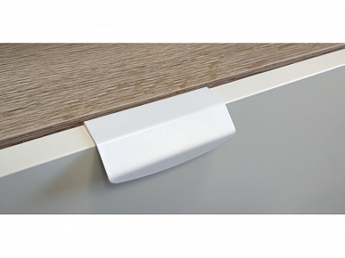 Ручка мебельная торцевая-75 белая