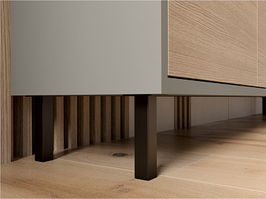 Опора 30х30х60 регулируемая черная