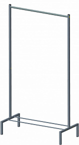 Вешалка гардеробная Вега-LOFT (ЛОФТ) (784х1460) белая муар