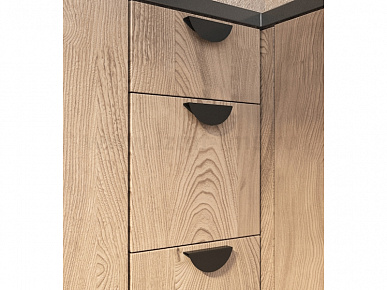 Ручка накладная MOON 32(100) черная