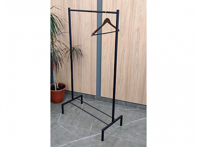 Вешалка гардеробная Вега-LOFT (ЛОФТ) (784х1460) черная