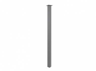 Опора 50х50х820 с приварным фланцем регулируемая серая