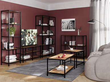 ОСКА Стол 900х440х450 (каркас) черный