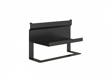 Держатель полотенец п.порошок черный