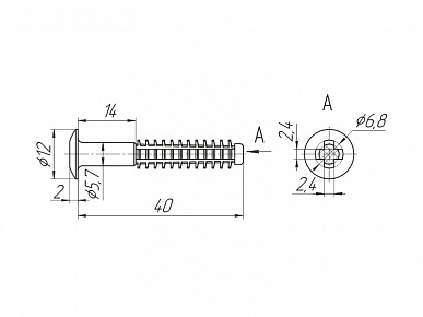 Дюбель ф 6,8х40 