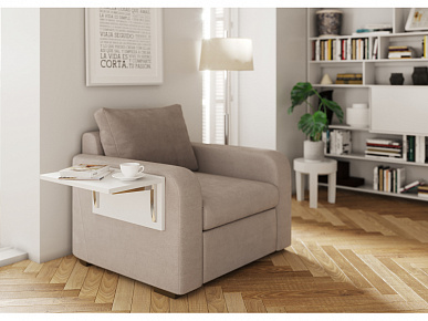 Консоль складная серая металлик