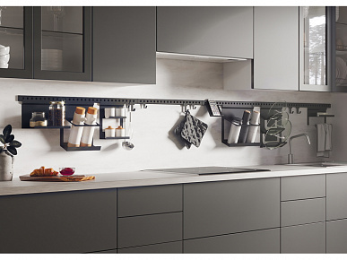 Держатель полотенец п.порошок черный