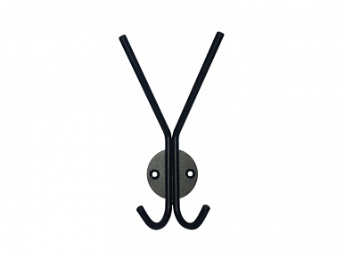 LOFT Крючок двойной в сборе черный