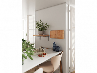 Консоль складная с фиксатором металлик