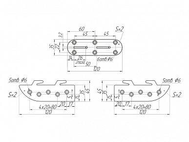 Стяжка кроватная (вариант 2)