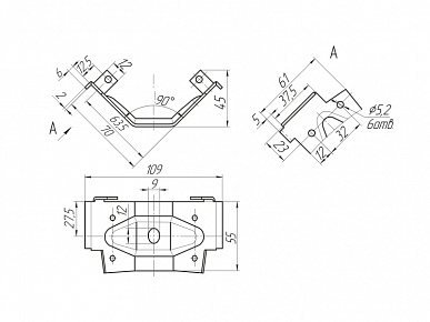 Скрепа стола S=2,0