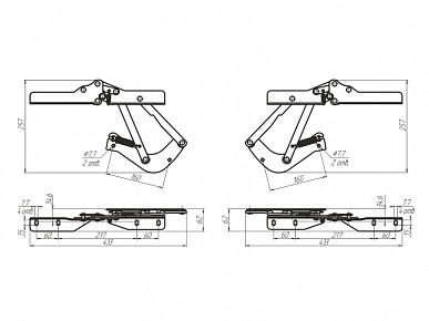 Комплект "Механизм трансформации МТ-01" черный