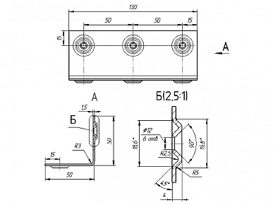Угольник 3 черный