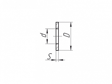 Шайба плоская 6,4х12х1,5