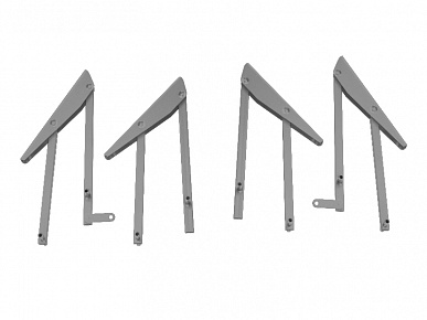 Комплект "Механизм стола трансформируемого" алюминий матовый