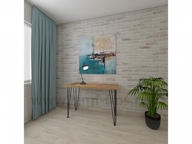 LOFT Опора стола Н-715 RAL 9006, металлик